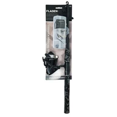Fladen Camo Allround telescopic rod and reel combo with tackle box