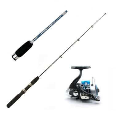 Dinomax Kayak Rod and Reel Combo from Down The Cove, a compact travel fishing setup