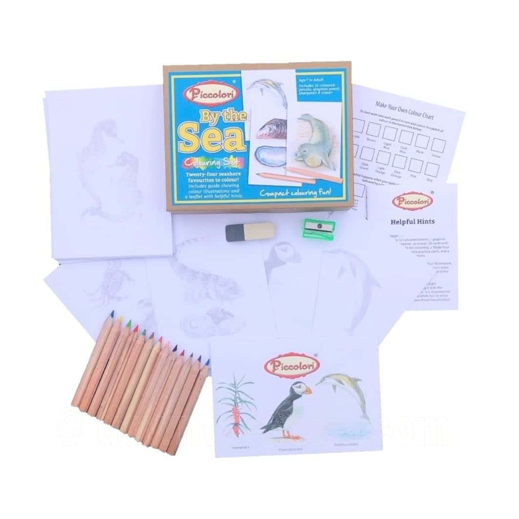 Heritage Piccolori 'By the Sea' Colouring Set image 1