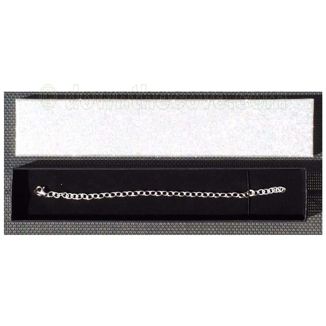 Silver Charm Bracelet Chain 19cm image 1