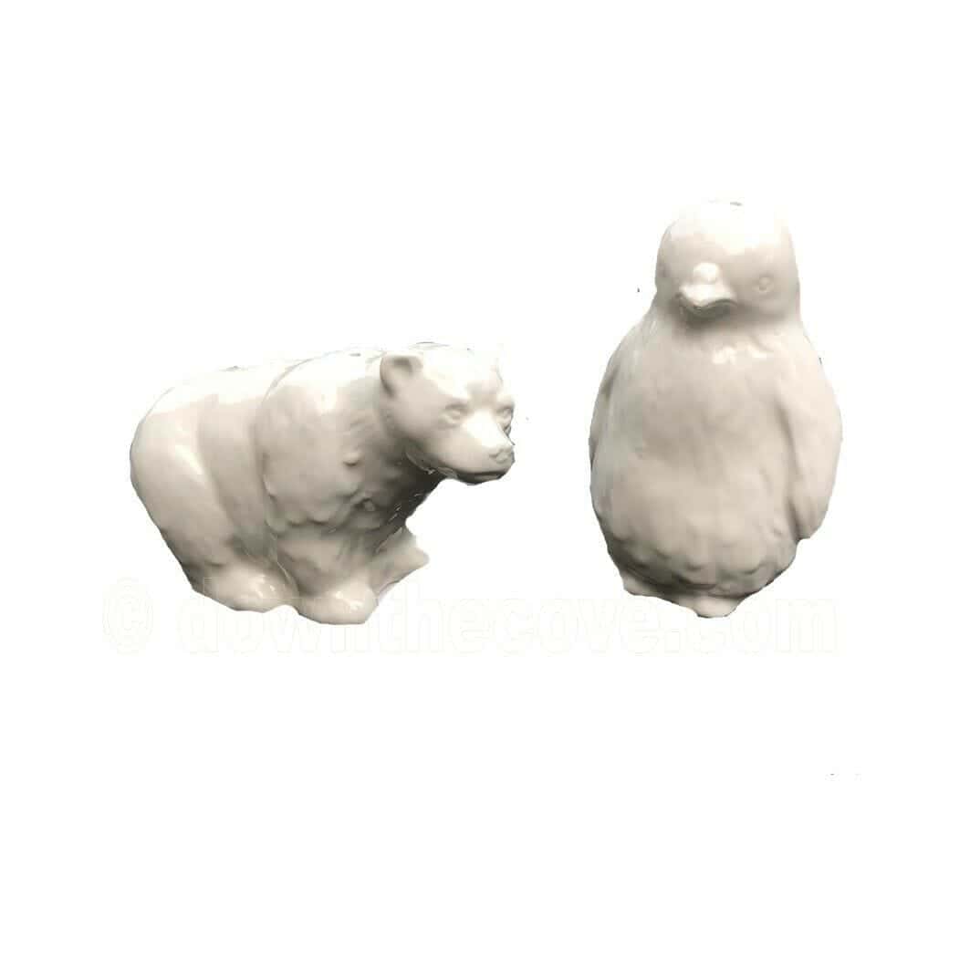 Cooksmart Frosty Morning festive polar bear and penguin salt and pepper cruet set