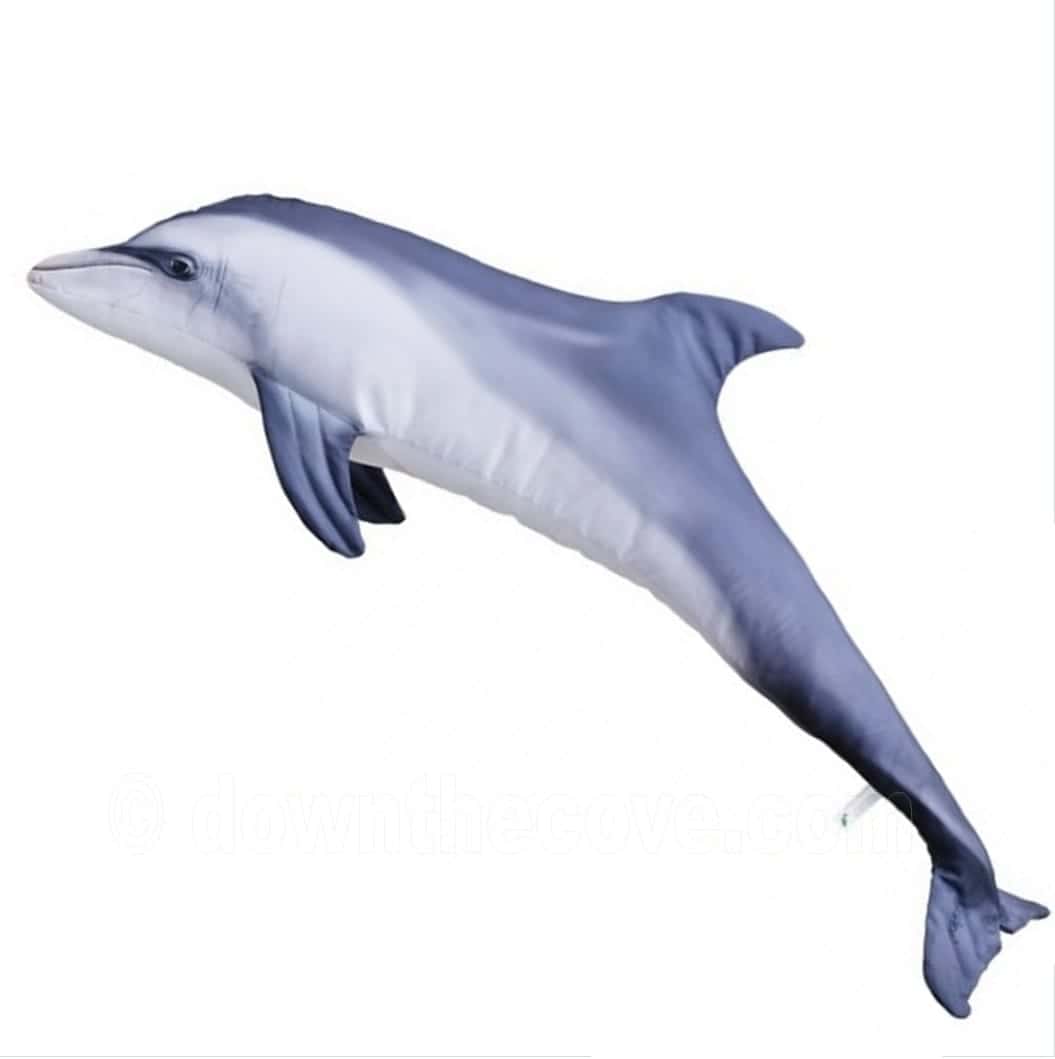 Giant 125cm bottlenose dolphin scatter cushion from Down The Cove