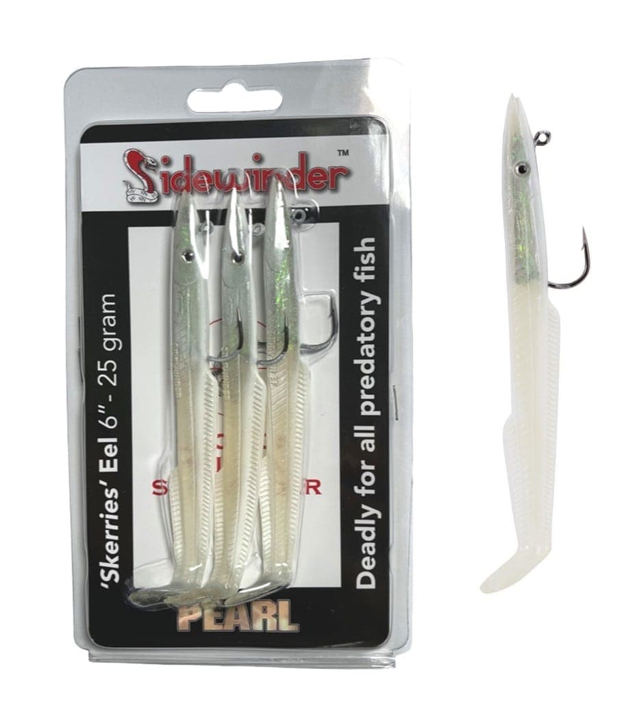 Sidewinder Skerries Pearl Sandeel 6 inch 25g - Pack of 3