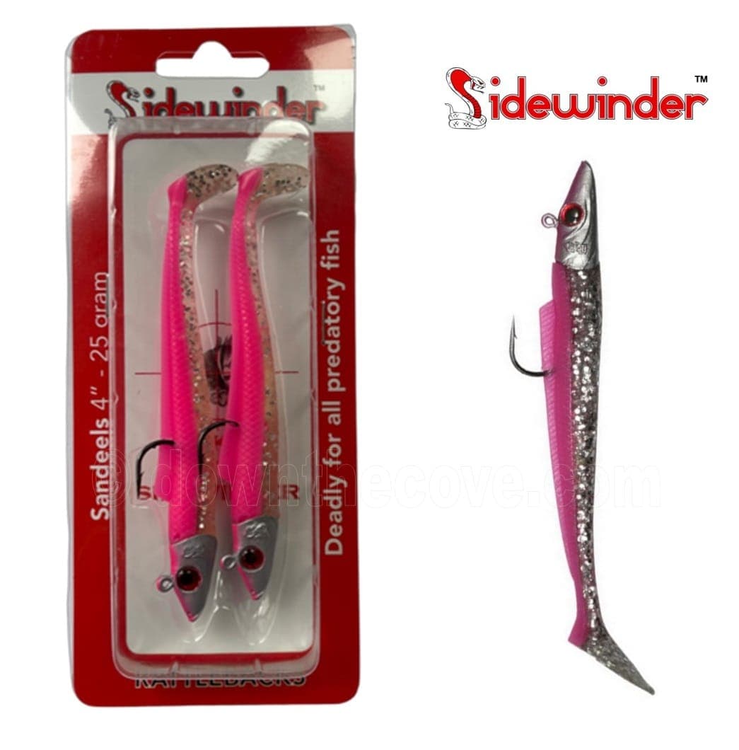 Sidewinder Rattlebacks Sandeels - 4" Pink Punk - 25g
