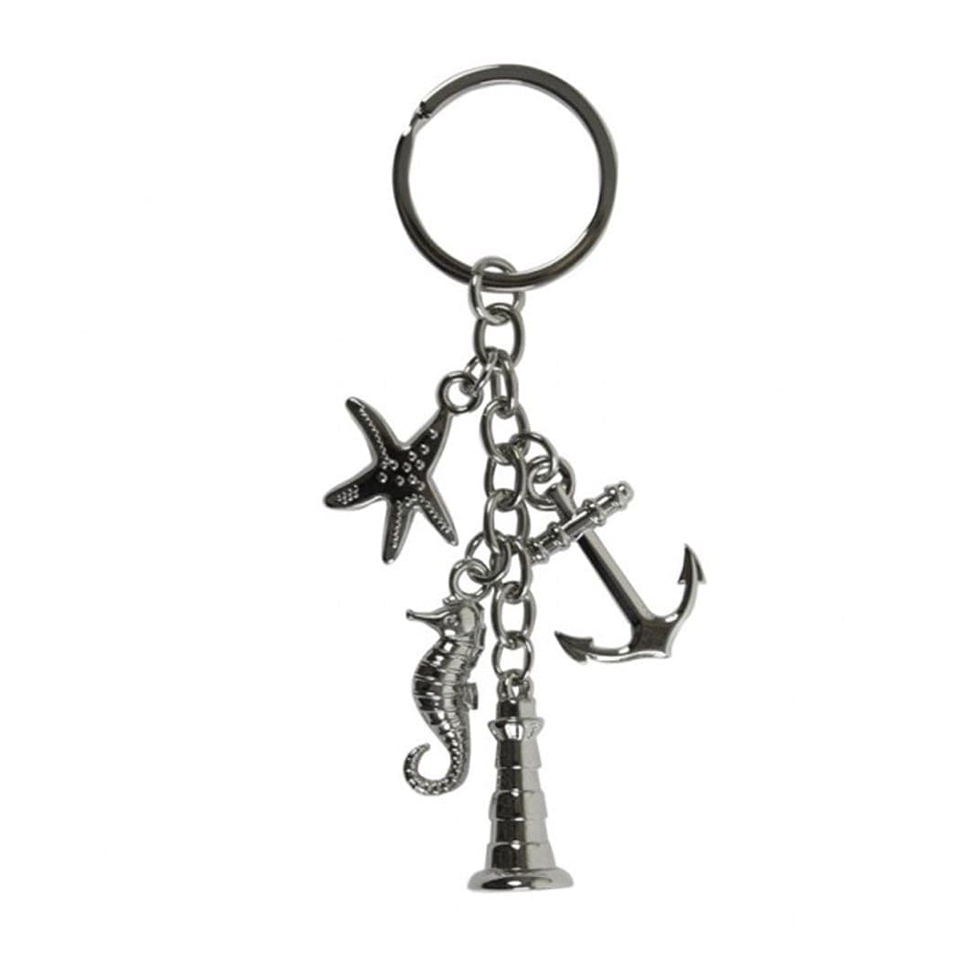 Nautical Keyring with Charms image 1