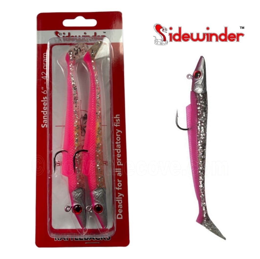 Sidewinder Rattlebacks Sandeels - 6" Pink Punk - 42g