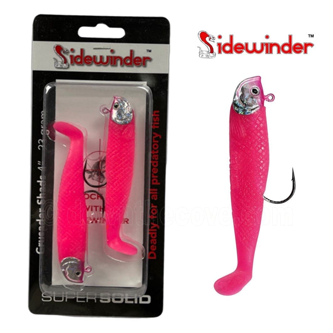 Sidewinder Crusader Shads - 23g Flo Pink - 4"