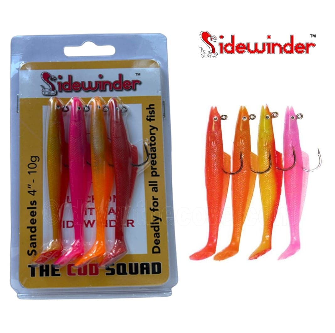 Sidewinder 10g Sandeel - 4" Cod Squad - Super Solid Selection image 1