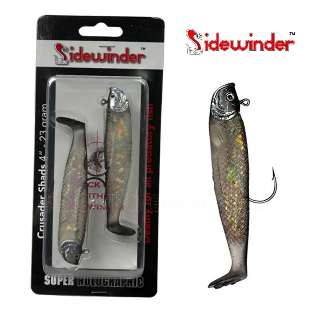 Sidewinder Crusader Shads - 23g Dark Shadow - 4"
