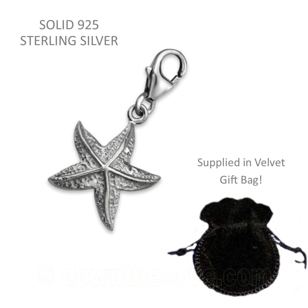 Silver Starfish Charm