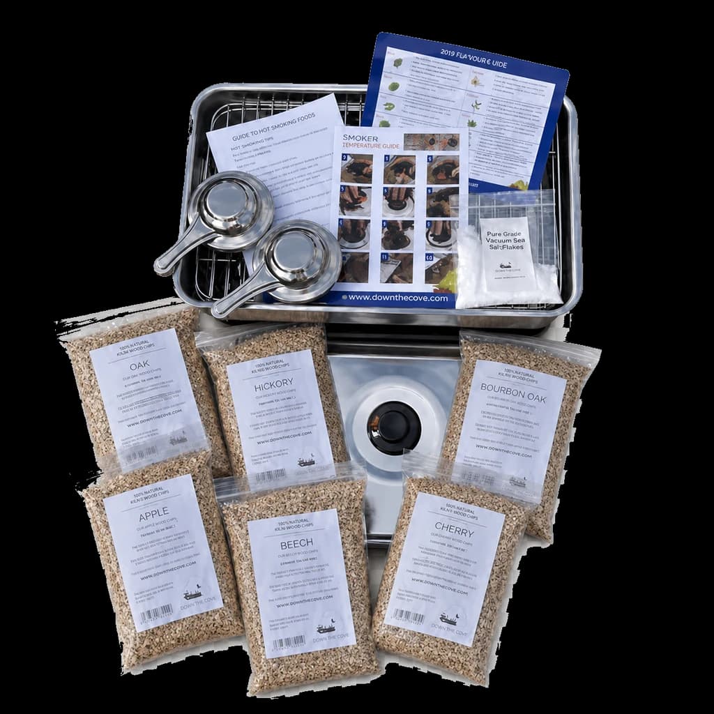 Complete Hot Smoking Kit with Smoker & Wood Chips