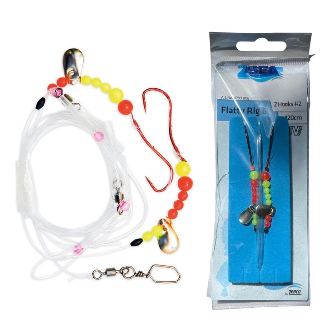 Zebco Magic Flatty Rig 6 UV - Ready-Tied Flatfish Rig
