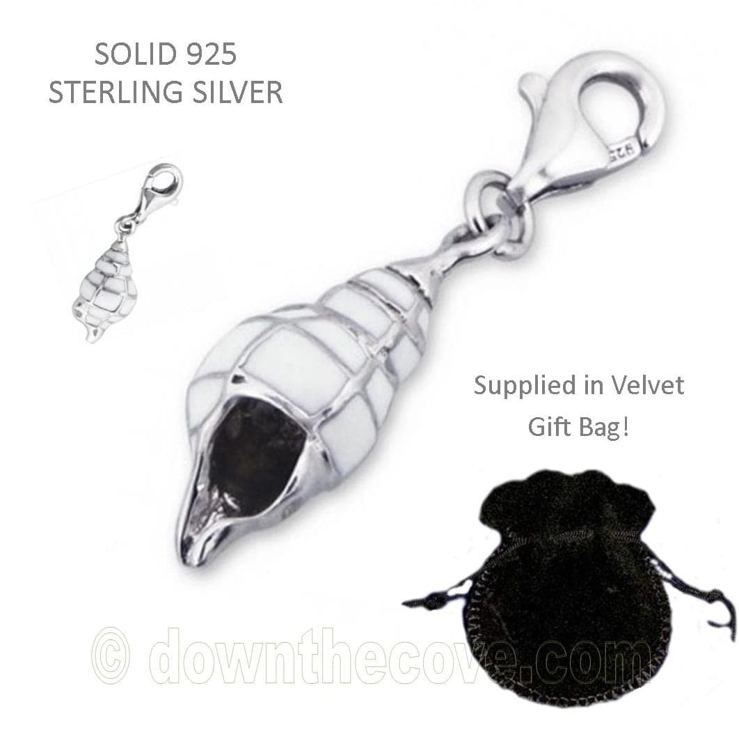 Silver Conch Charm image 1
