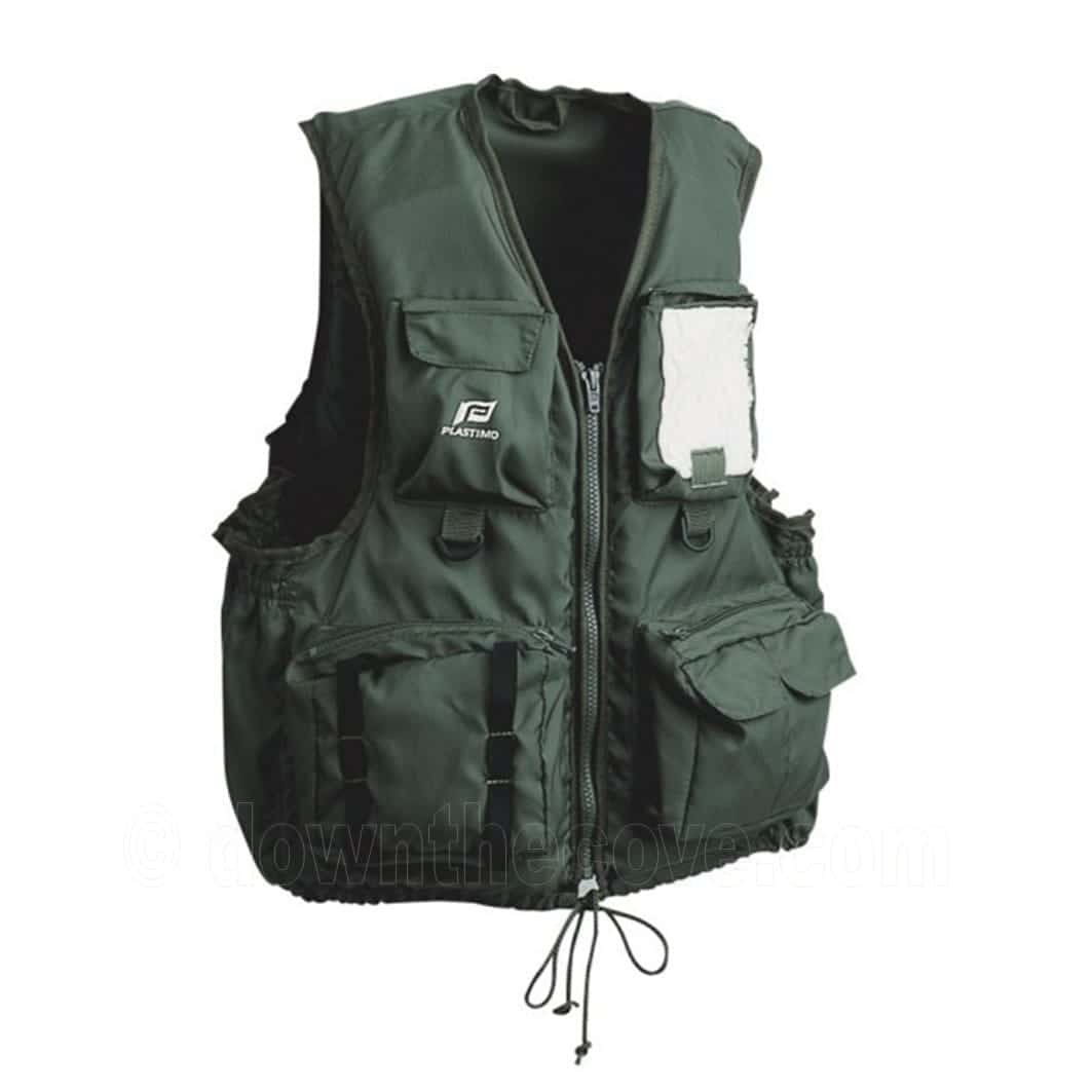 Plastimo 50N fishing buoyancy aid waistcoat with tackle pockets from Down The Cove