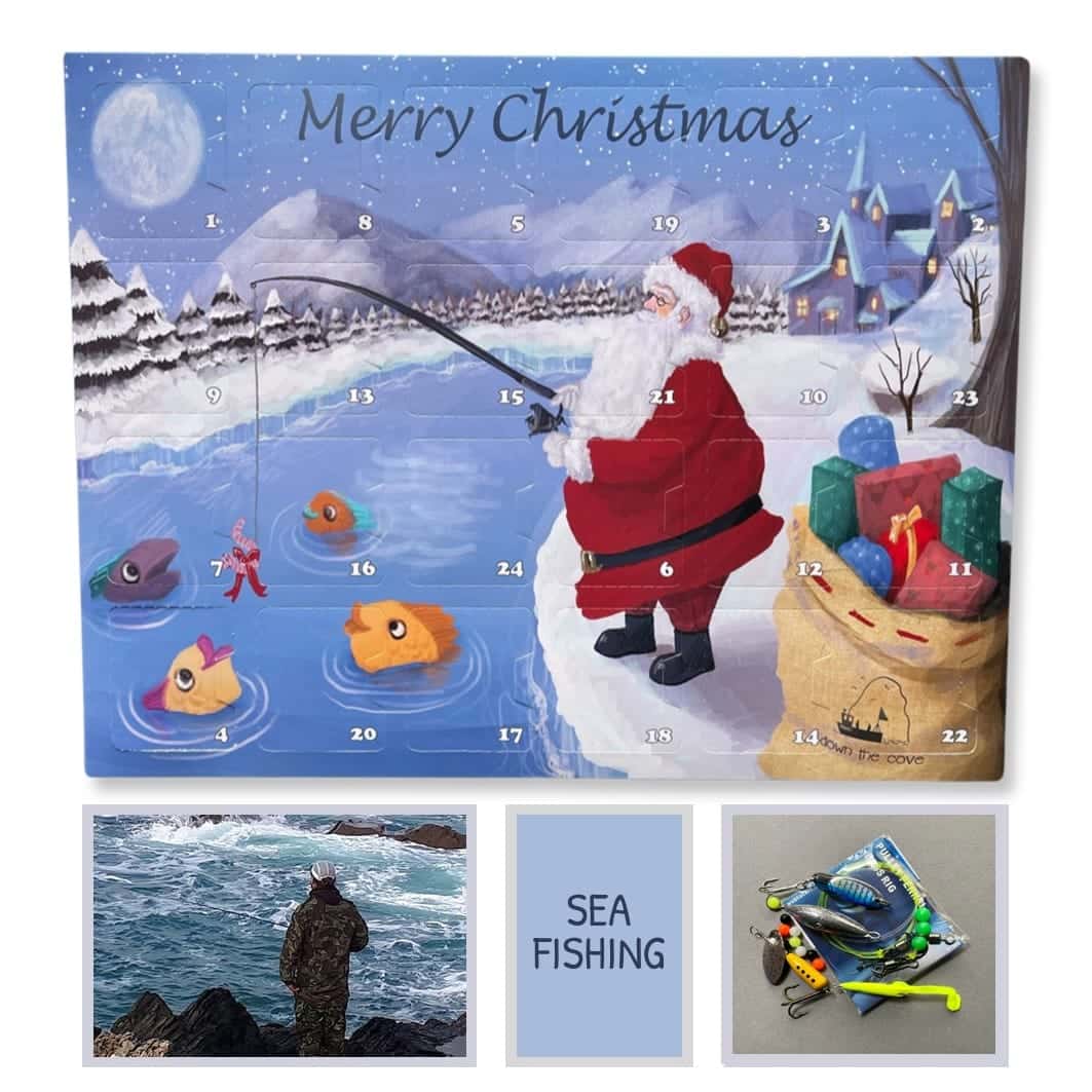 Sea Fishing Advent Calendar 2026 from Down The Cove, 24 days of tackle