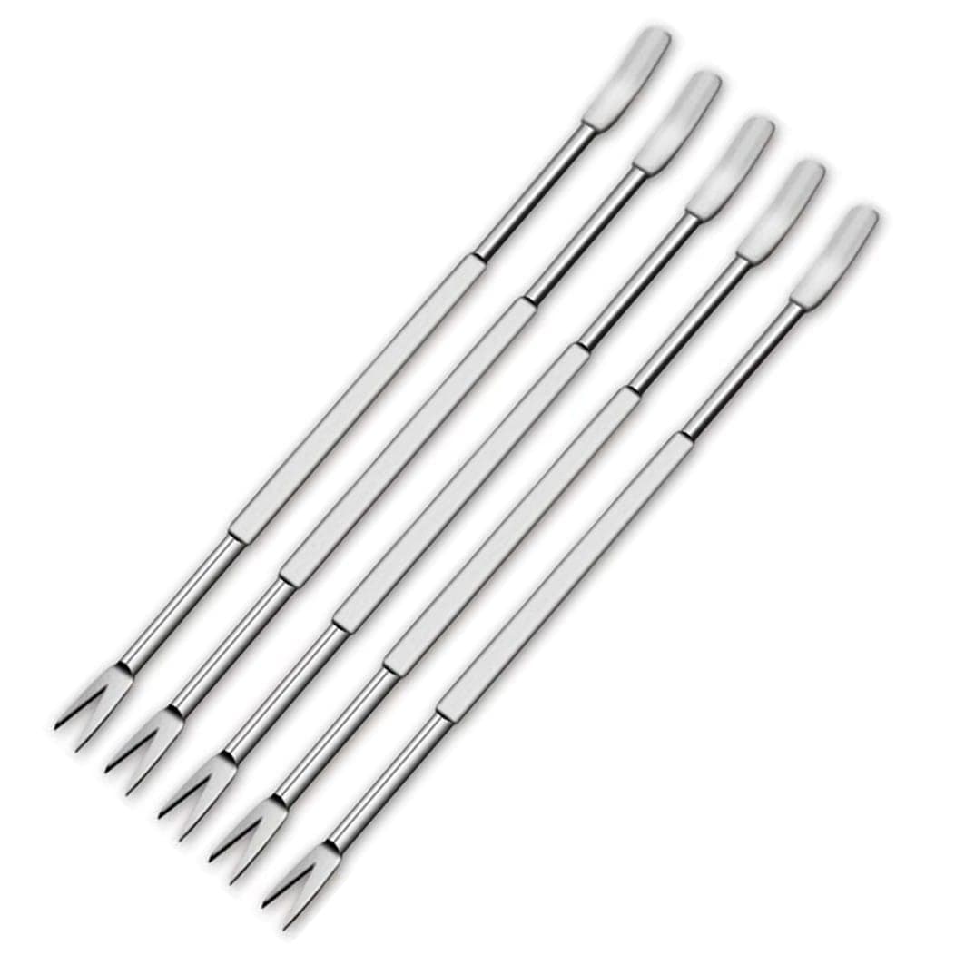Stainless Steel Seafood Forks Set of 5 image 1