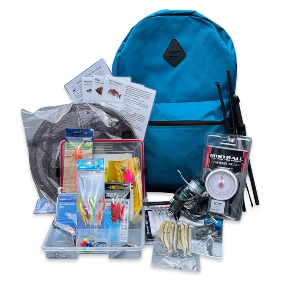 6pc Carbon Plus Travel Sea Fishing Starter Kit