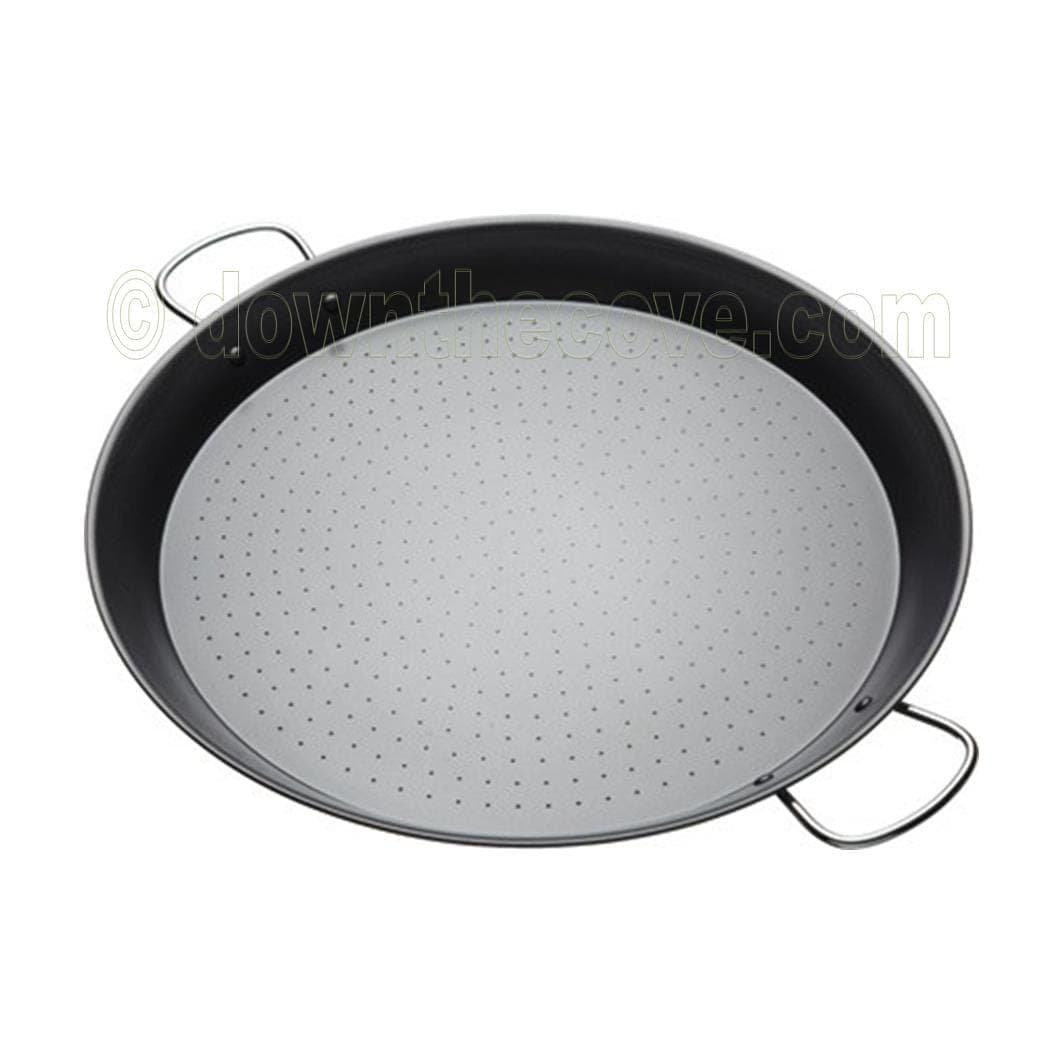 Kitchen Craft 46cm large non-stick paella pan with hammered base and twin riveted side handles