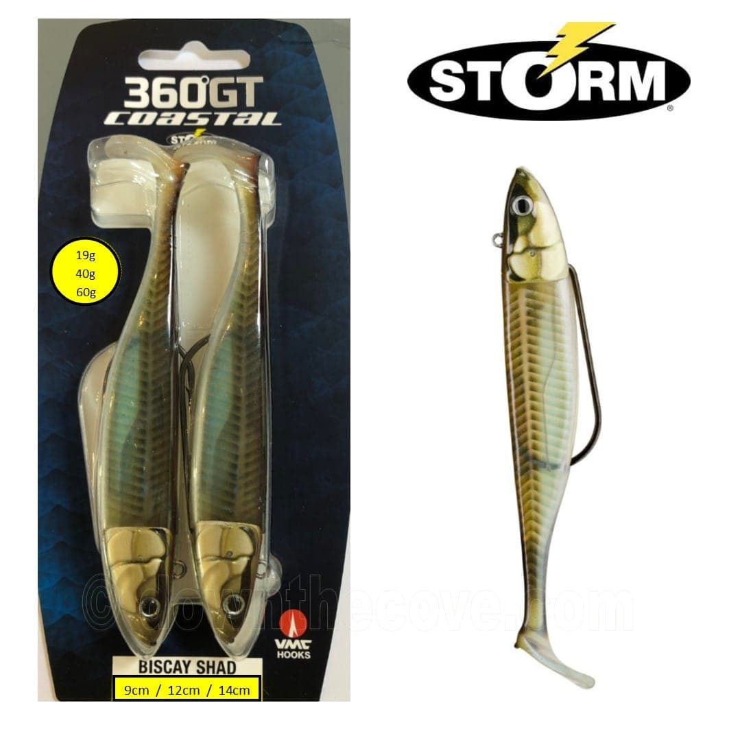 Storm 360GT Coastal Biscay Shad Sandeel - 2 Mounted Lures