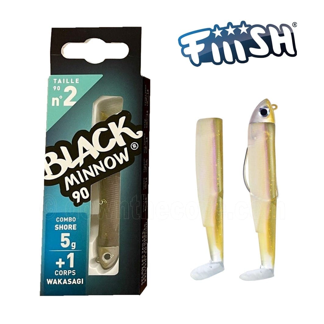Black Minnow 90 Combo Shore 5g - Wakasagi image 1