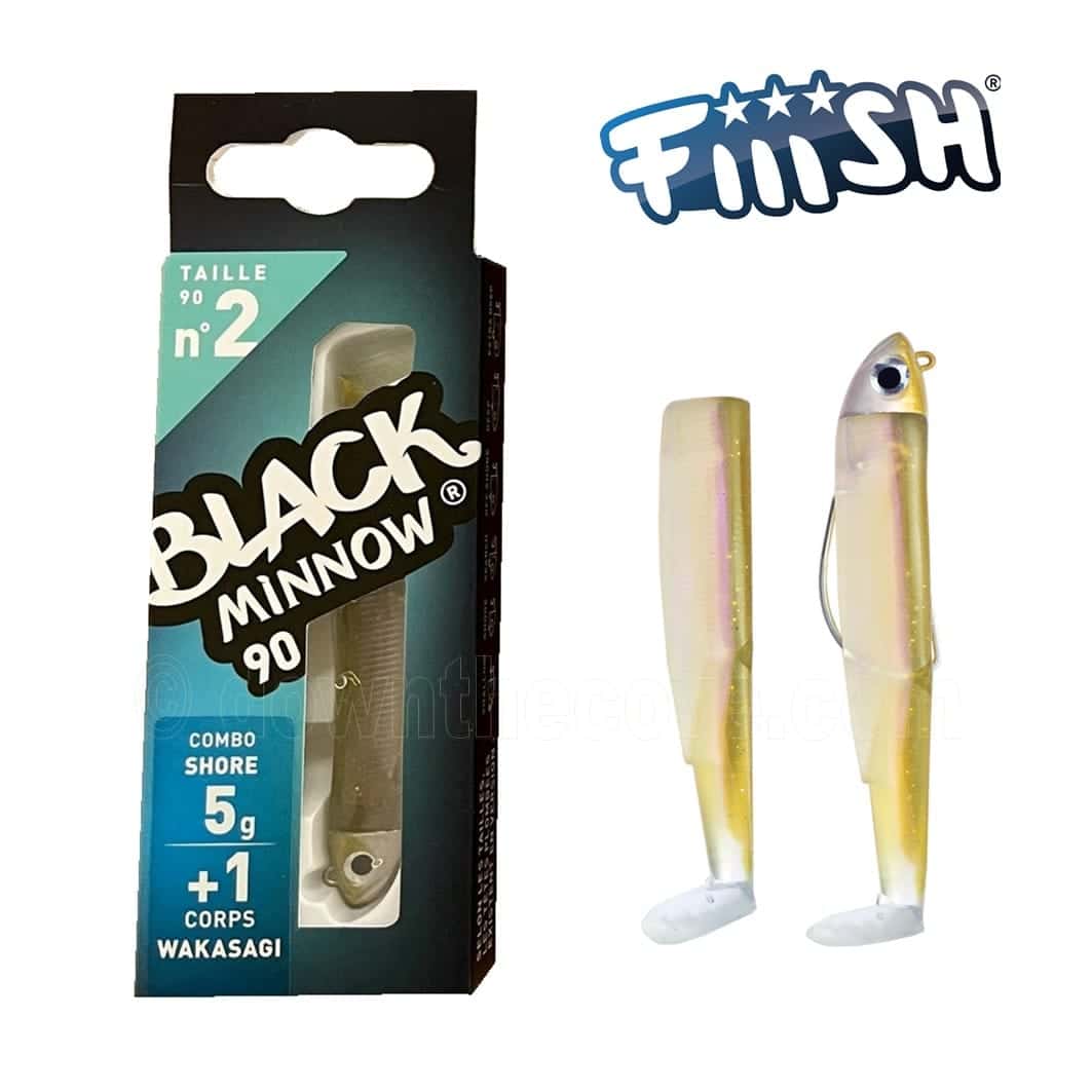Fiiish Black Minnow 90 Shore 5g Wakasagi Lure Combo image 1