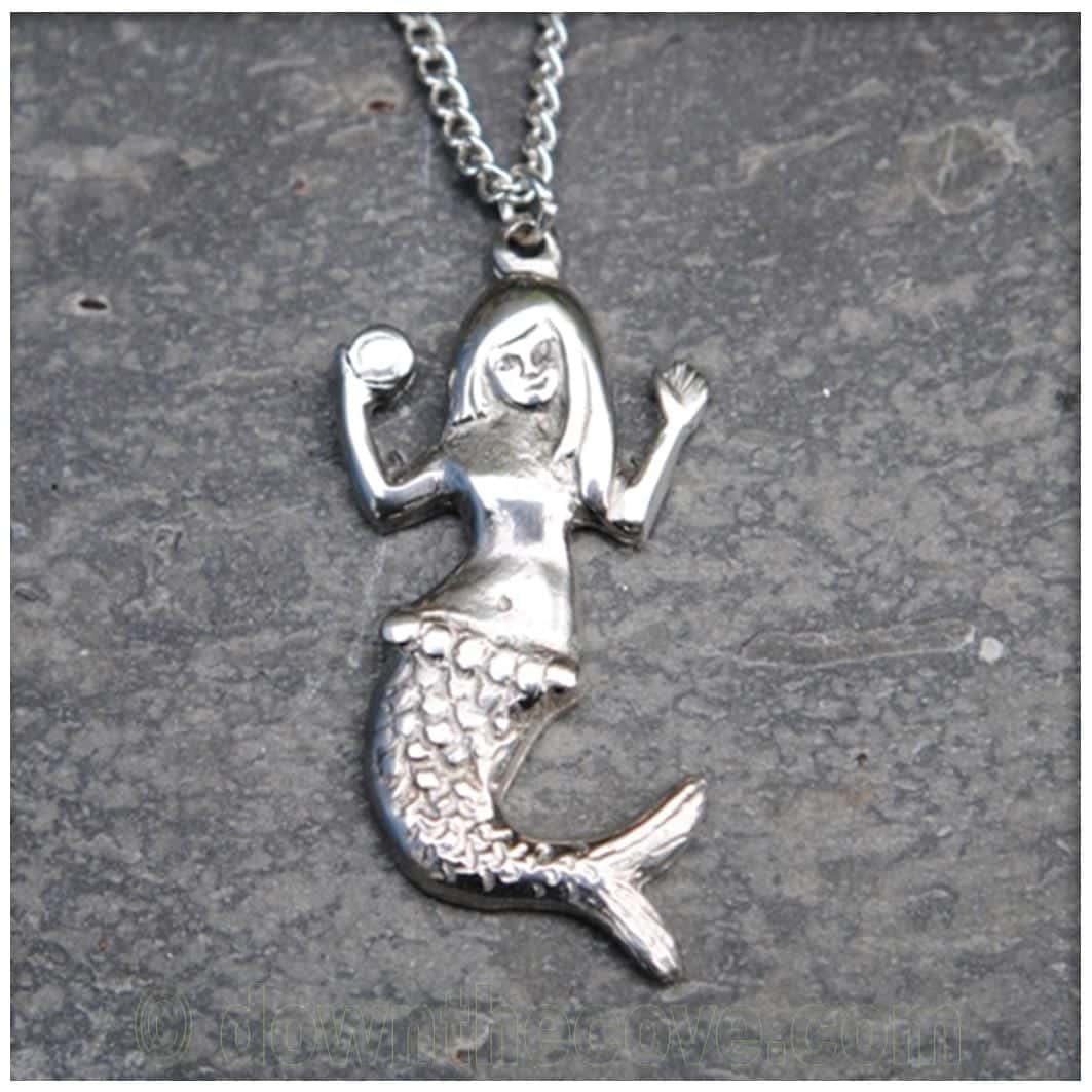 Cornish Mermaid Pendant On 18 Inch Chain image 1