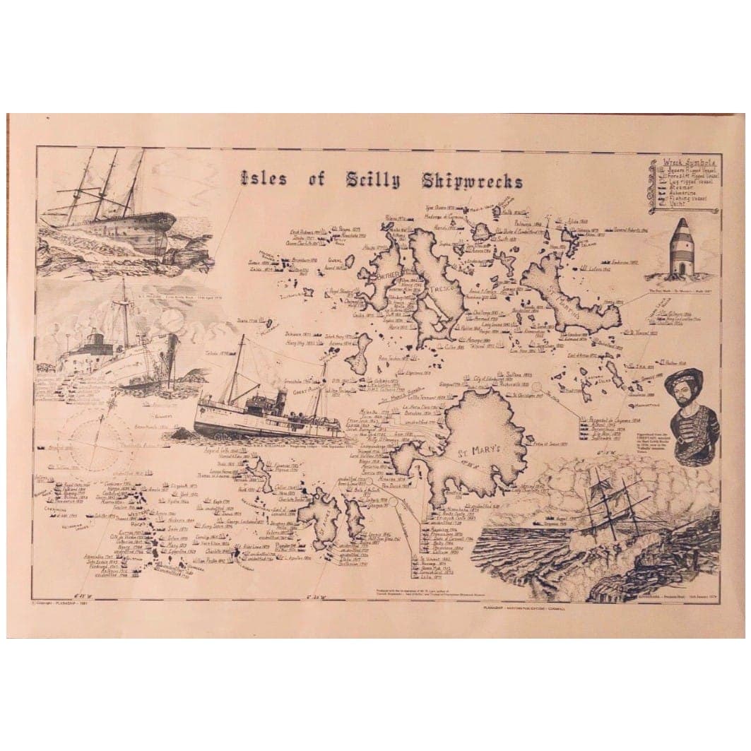 Planaship Maritime Print - Isles of Scilly Shipwrecks product image 1
